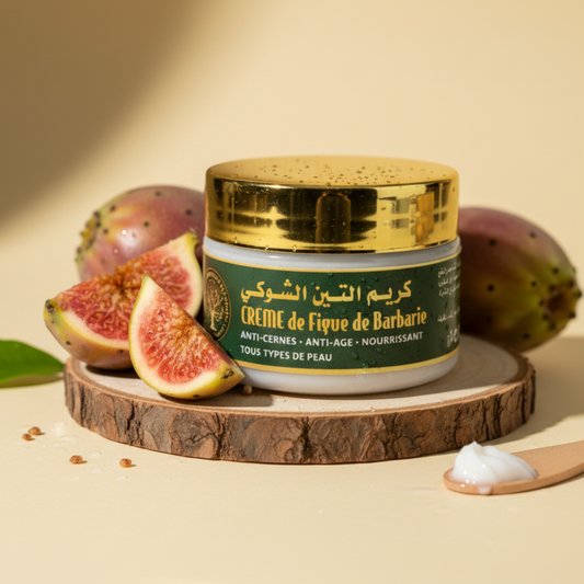 Crème visage bio — Figue de Barbarie & Huile d’Argan | Tiziri Elixir